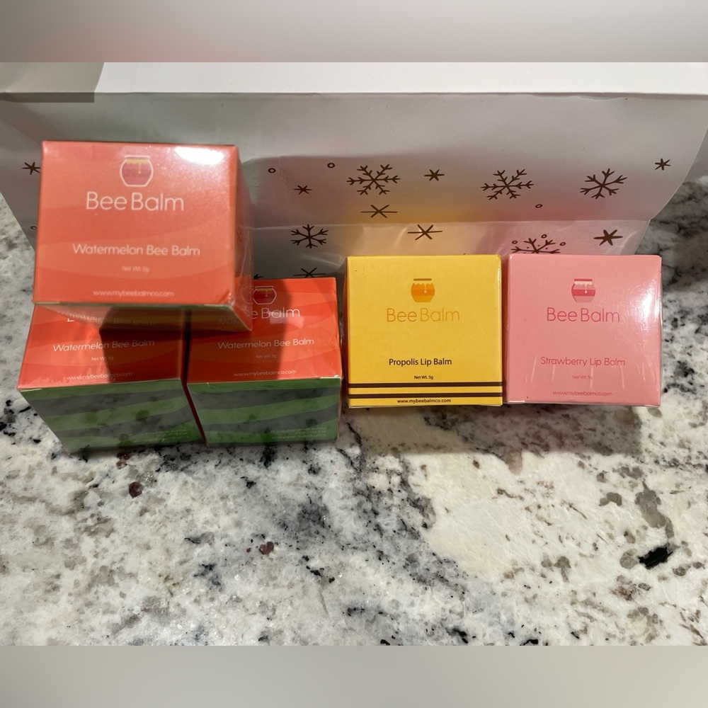 Brand New in Box BeeBalm Lip Balms
